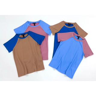 áo tay raglan phối 4 màu vnxk