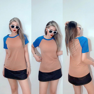 áo tay raglan phối 4 màu vnxk