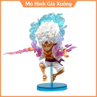 Mô hình onepiece luffy cầm sét wcf - cao 10cm - nặng 100gr - phụ kiện 1 sét + 1 đế , figure onepiece - no box - tặng led