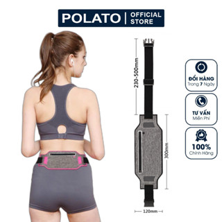 Túi đeo hông Polato siêu mỏng chống nước đựng điện thoại dùng khi tập thể thao