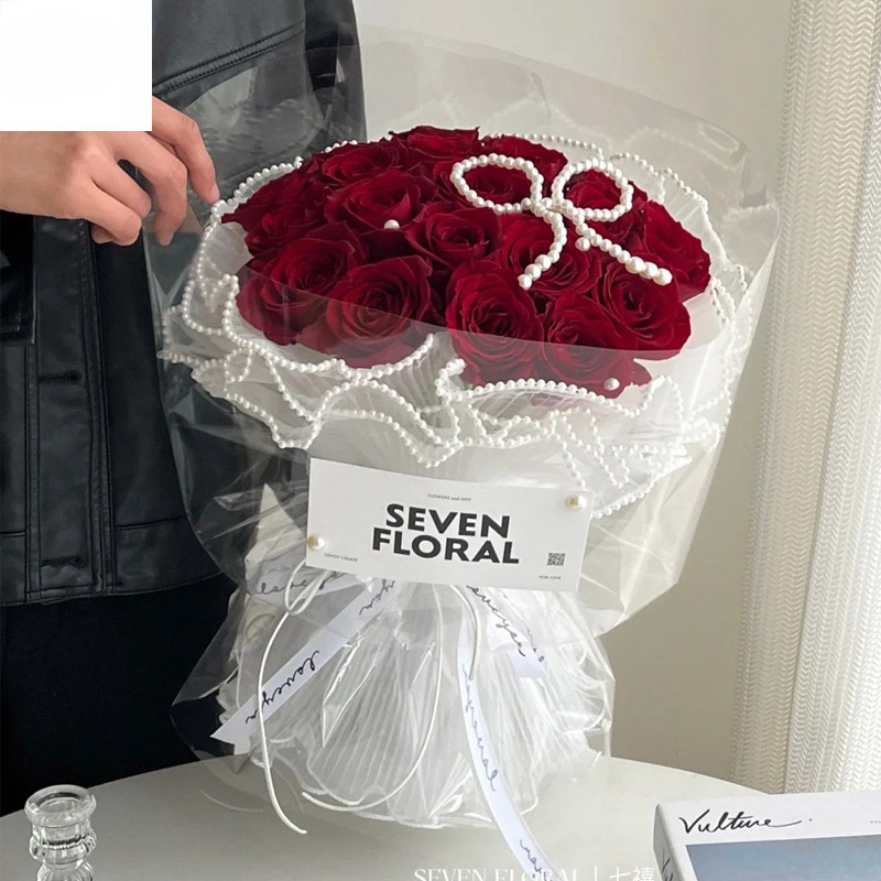 Cuộn voan bèo bó hoa, giấy gói trang trí bó hoa, phụ kiện handmade - br 02057