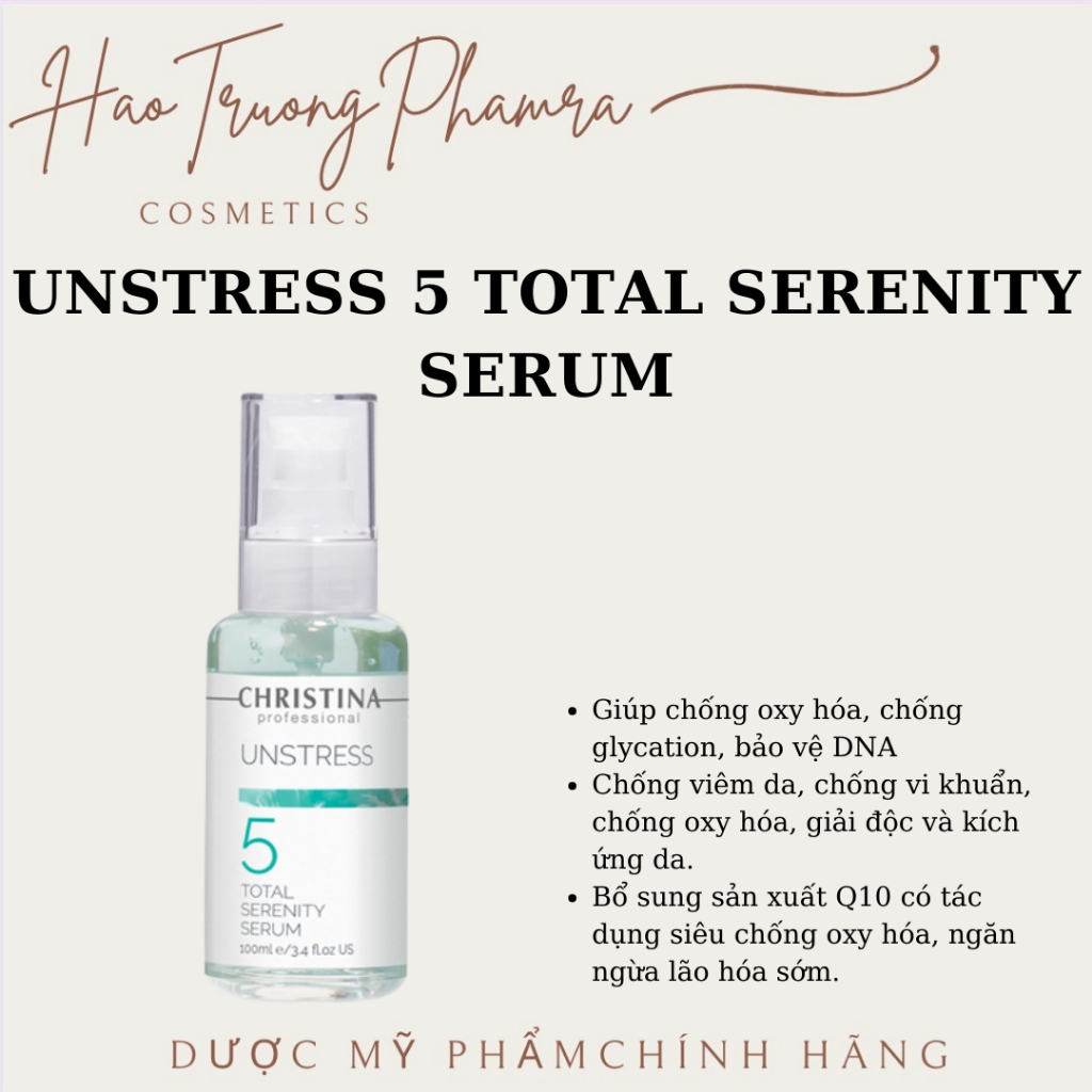 Christina UNSTRESS 5 TOTAL SERENITY SERUM - Serum phục hồi da nhạy cảm