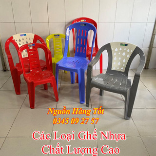 Ghế nhựa qui phúc tựa lưng - dùng ngồi bàn ăn, quán cafe