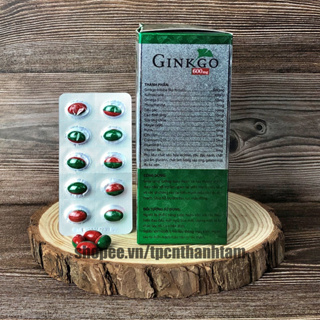 Viên uống bổ não GINKGO 600 giúp tăng cường trí nhớ, tăng tuần hoàn máu não