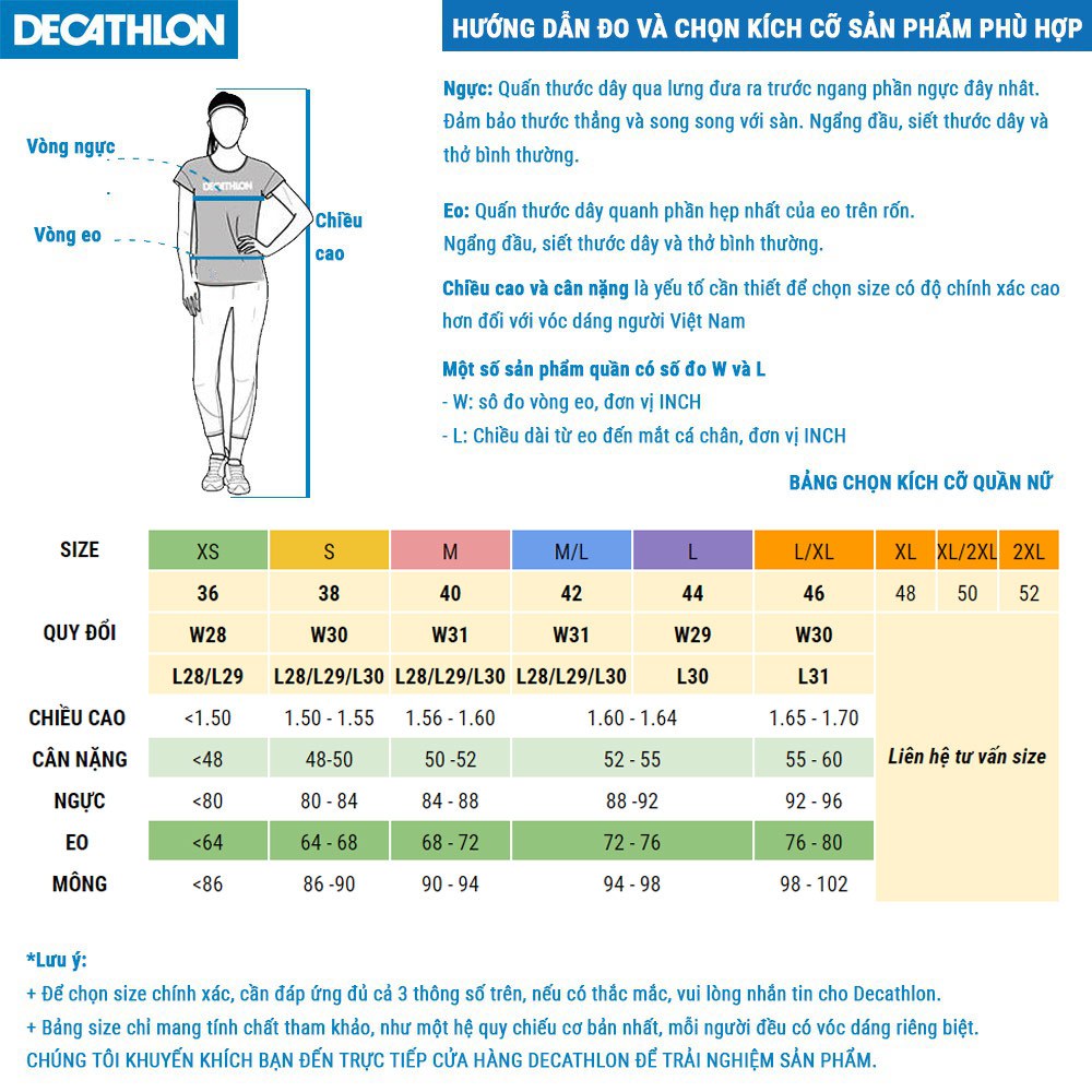 Quần dài giữ ấm lót trong trượt tuyết 100 cho nữ Decathlon mã 8510033