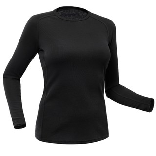 Áo trượt tuyết lót trong giữ ấm cơ bản cho nữ đen DECATHLON wedze mã 8510031