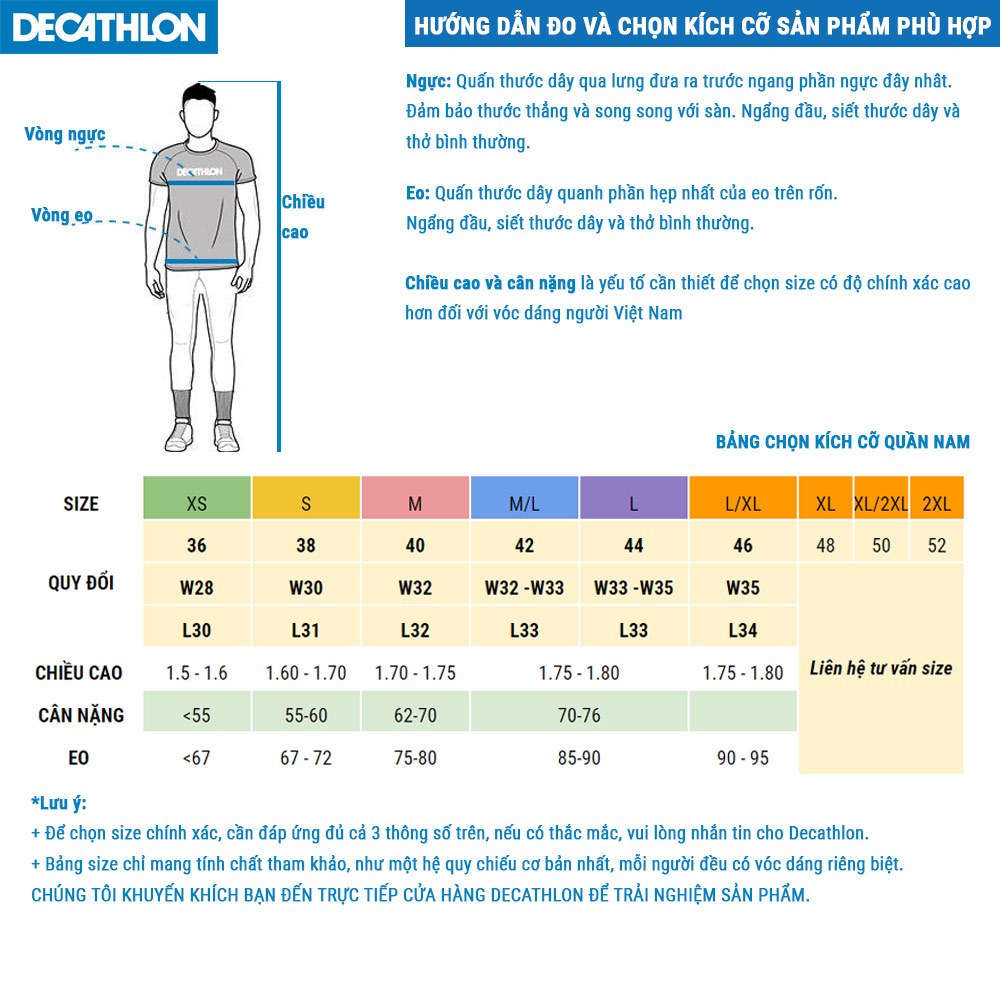 Quần dài giữ ấm lót trong trượt tuyết 100 cho nam Decathlon màu đen mã 8510030