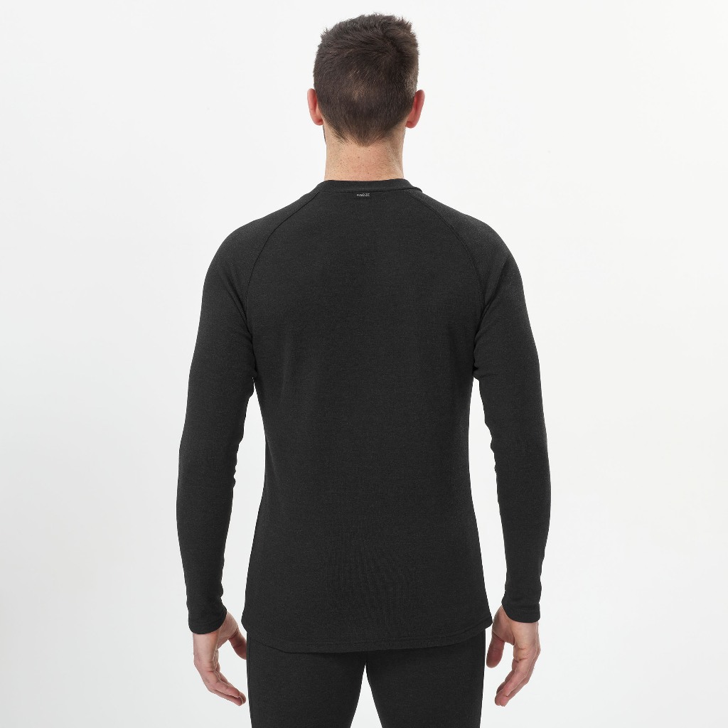 Áo trượt tuyết lót trong giữ ấm cơ bản cho nam Đen DECATHLON WEDZE mã 8510029