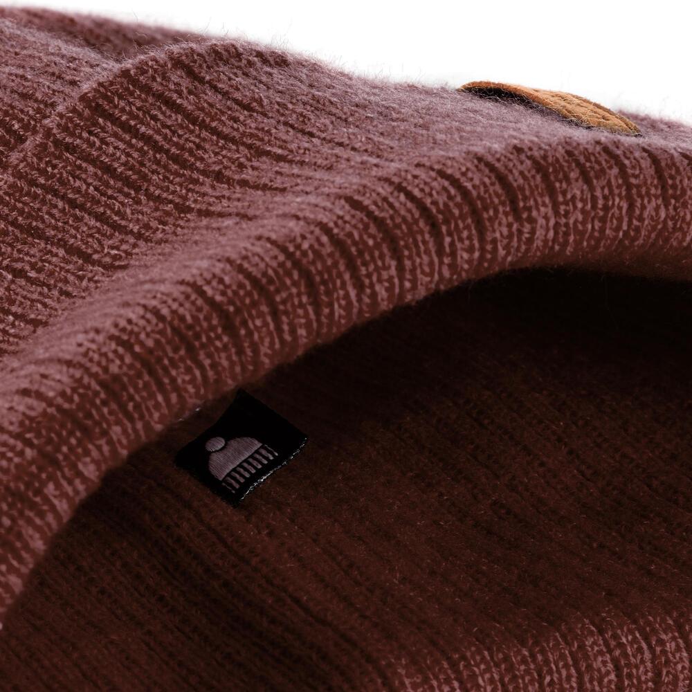 Mũ nón giữ ấm trượt tuyết Fisherman cho người lớn đỏ đô DECATHLON WEDZE