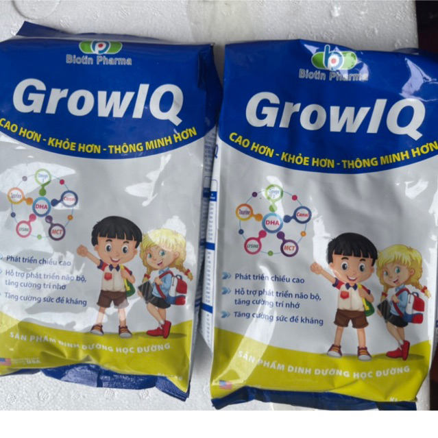 Sữa túi GROWLQ 1KG giúp bé phát triển chiều cao