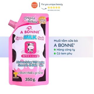 Muối tắm sữa bò A Bonne 350g – Beauty Lover muối tẩy tế bào chết, muối tẩy tế bào chết body, dưỡng trắng da