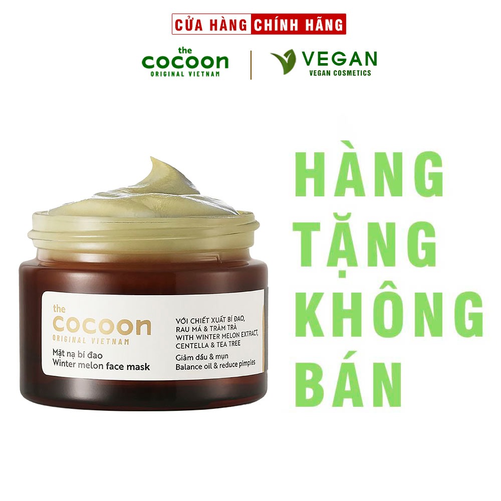 [HÀNG TẶNG KHÔNG BÁN] Mặt nạ bí đao the cocoon 30ml da dầu và mụn ẩn