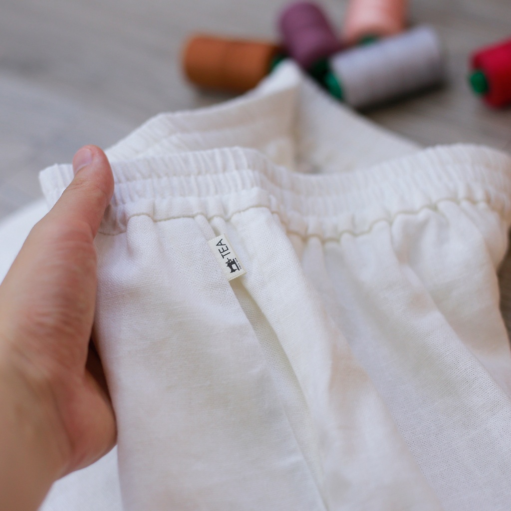 Quần ống suông nữ chất liệu linen mặc thoáng mát tk by Gác của Tea