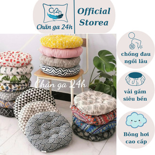 [FREE SHIP] Đệm Ngồi Bệt, Ghế Bệt Size Lớn Thuê Vi Tính Bông Trắng Tinh Khiết (Gối Vuông Hoặc Tròn)