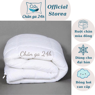 Ruột chăn cao cấp, ruột chăn đông loại 1 kt 2mx2m2 bông sơ trắng sạch kháng khuẩn chăn dày và ấm