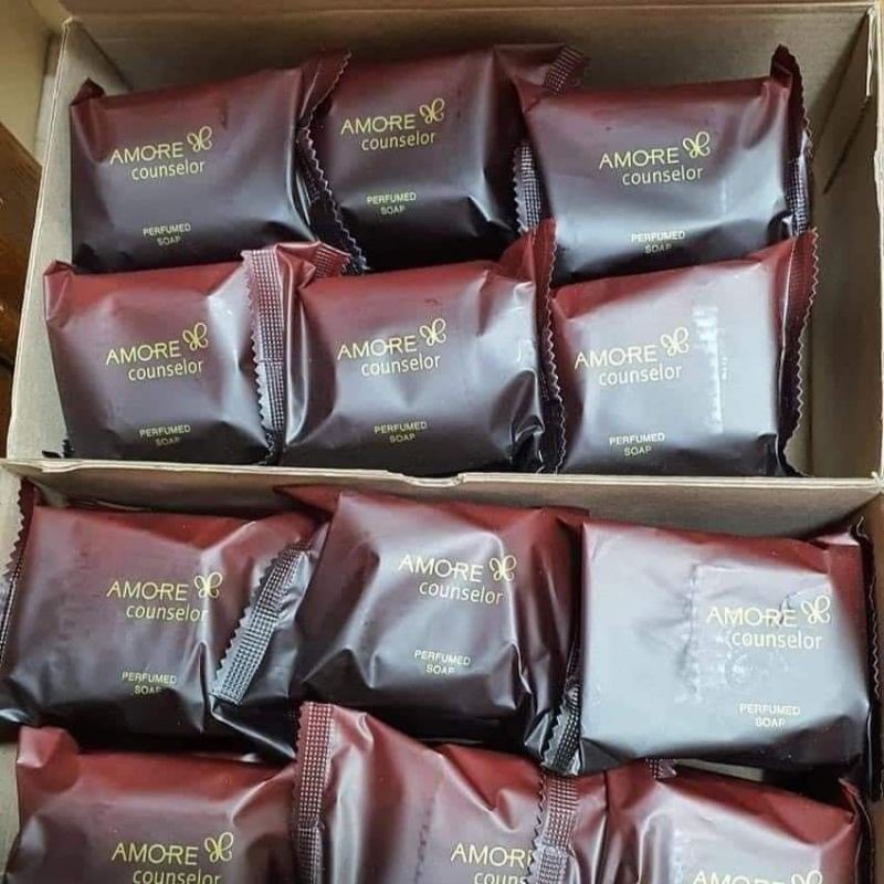 Xà phòng Amore hương nước hoa thơm ngát, làm sạch sâu, loại bỏ bụi bẩn, bã nhờn trên da, cải thiện mụn lưng