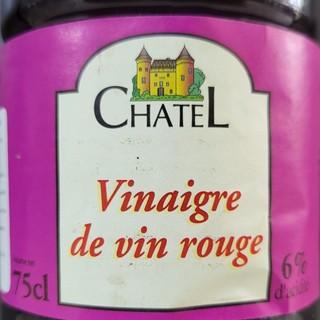 CHATEL (chai ĐỎ 750ml) GIẤM NHO ĐỎ  Red Vinegar