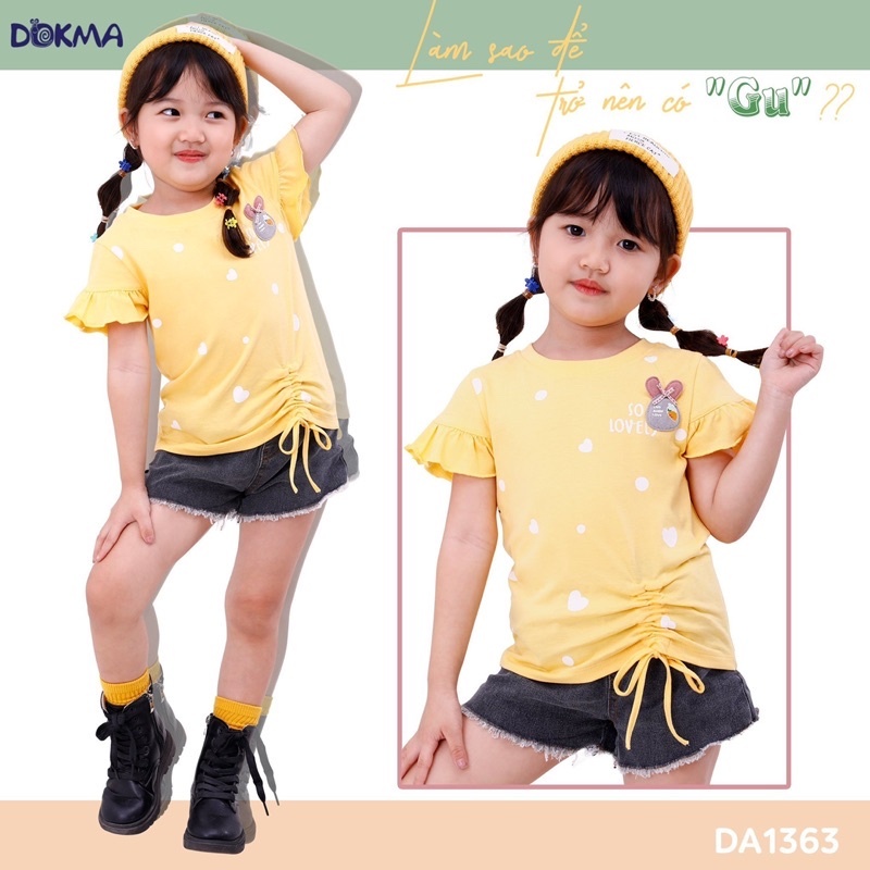 2-6Y Áo cộc tay bé gái Dokma DA1363