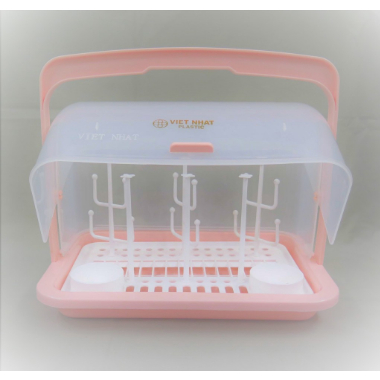 Khay úp bình sữa có nắp núm ty vệ sinh tiện lợi cho mẹ và bé Thị Nhím Store