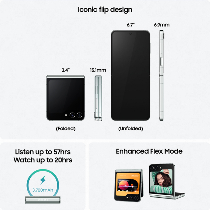 Điện thoại Samsung Galaxy Z Flip5 256G - 512G