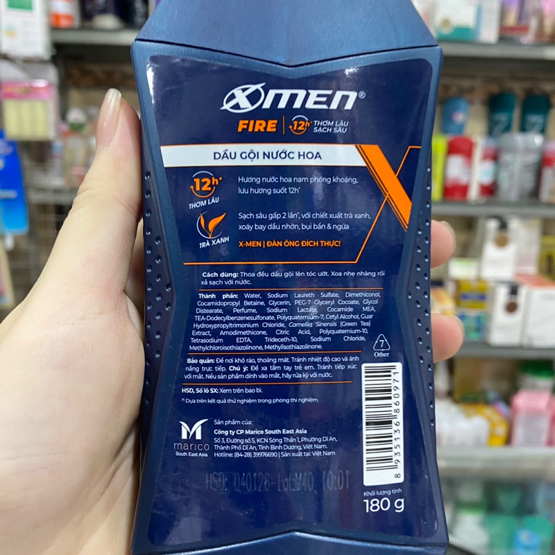 Dầu Gội Nước Hoa X-Men Fire 180g