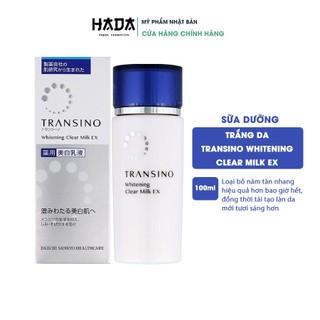 Sữa dưỡng trắng da giảm nám Transino Whitening Clear Milk EX 100ml