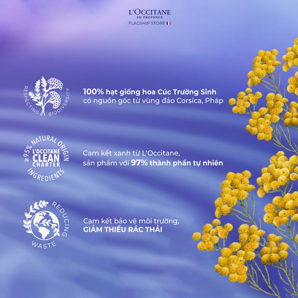 Sữa Rửa Mặt Tạo Bọt L'Occitane Immortelle Precious 150ml