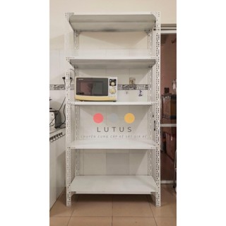 Kệ sắt V lỗ 3, 4, 5 tầng Dài 70cm x Rộng 40cm x Cao 1.2-1.5m-2m- Lắp Ghép Đa Năng