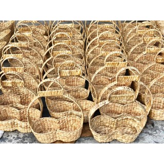 Giỏ trái cây đan lục bình đựng bưởi