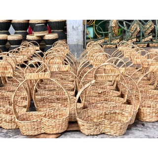 Giỏ trái cây đan lục bình đựng bưởi