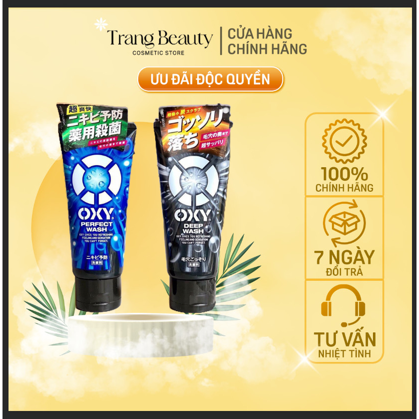 Sữa Rửa Mặt Oxy Deep Wash 130g Dành Cho Nam