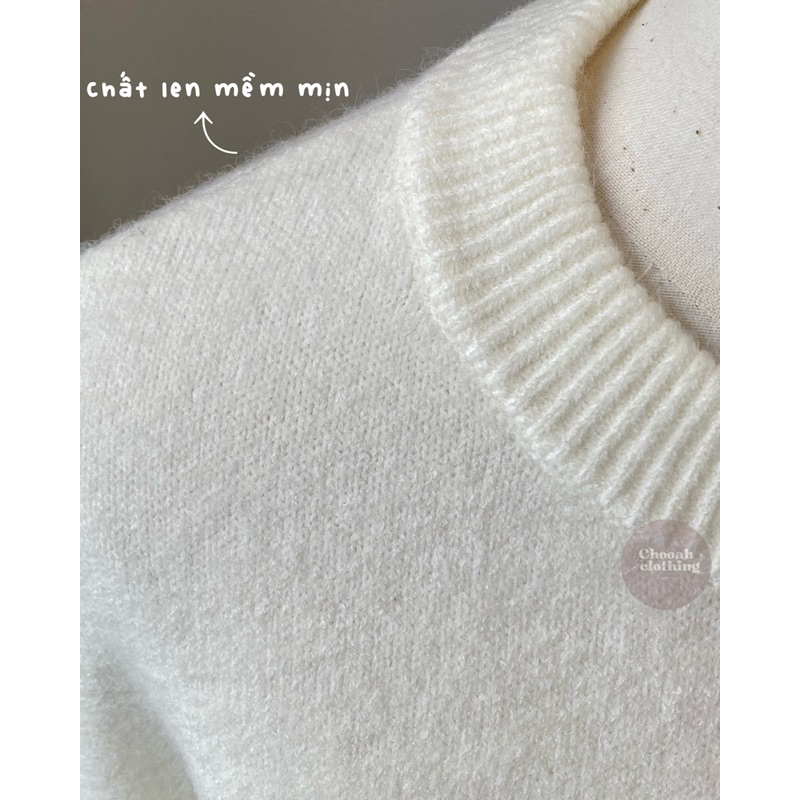 Áo Sweater len gấu