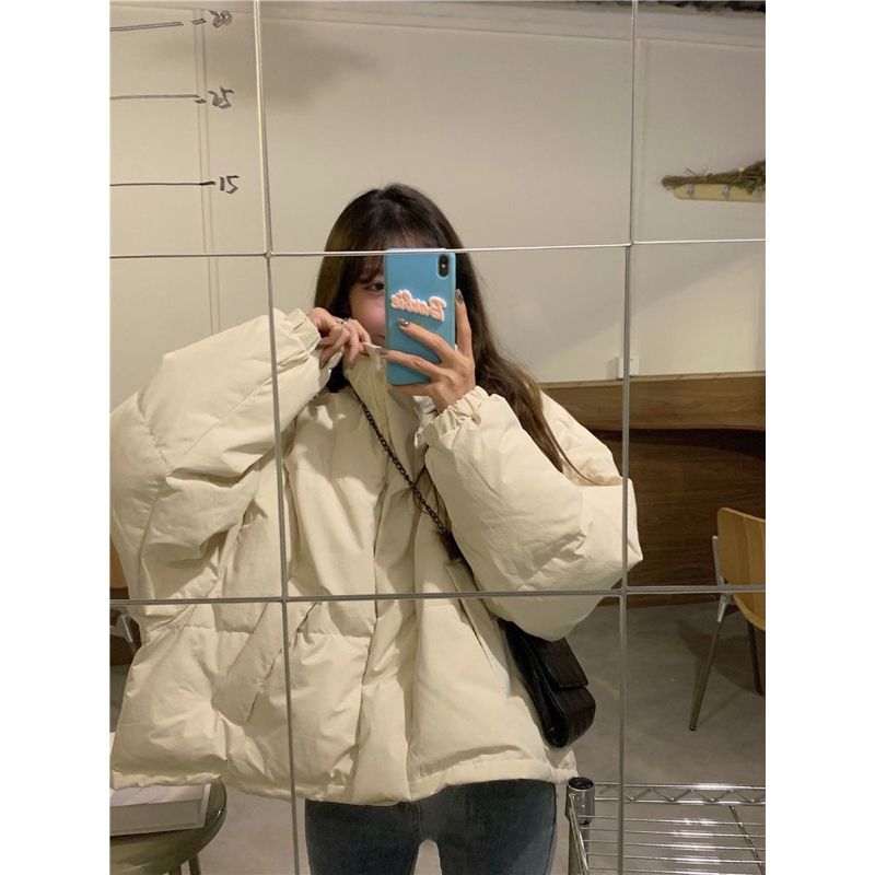 Áo phao nữ dáng rộng,áo béo dễ thương,áo lông vũ giữ ấm siêu tốt