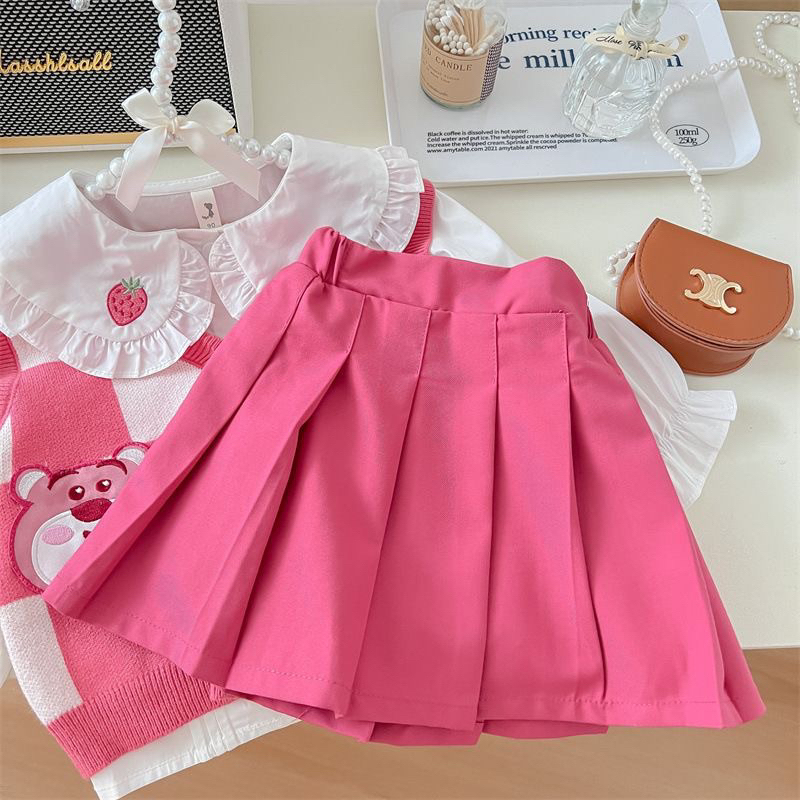 Set Bộ Đồ Dễ Thương Bé Gái Len Sơ Mi DCKIDS , Siêu Đáng Yêu, Siêu Xinh