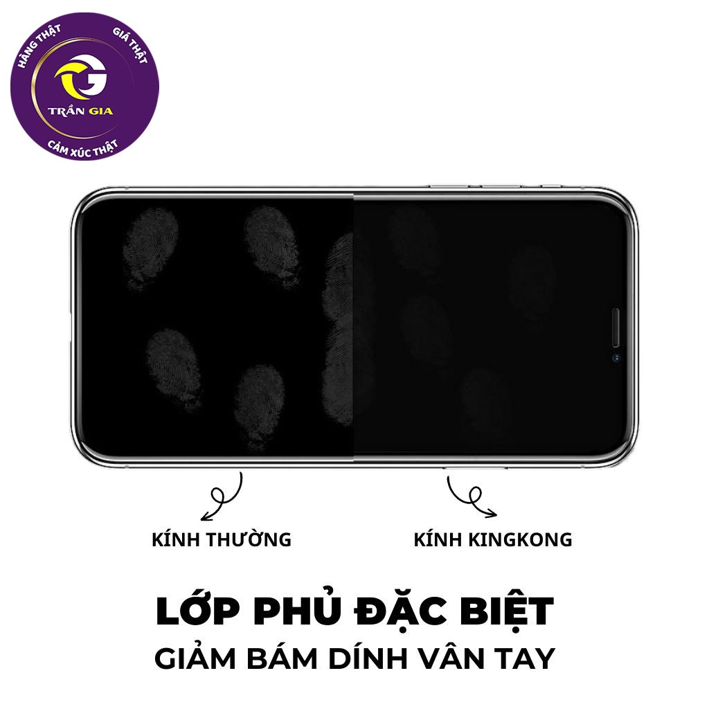 Kính Cường Lực KINGKONG 3D Full Màn cho ip 13 Pro Max 12 Pro Max 11 Pro Max Xs Max X 8 Plus 7 Plus
