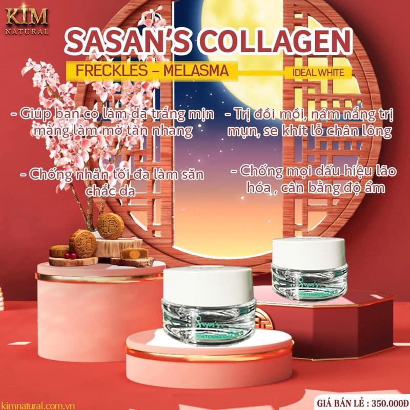 KEM FACE SASAN MẪU MỚI MỜ THÂM NÁM TÀN NHANG KIMNATURAL