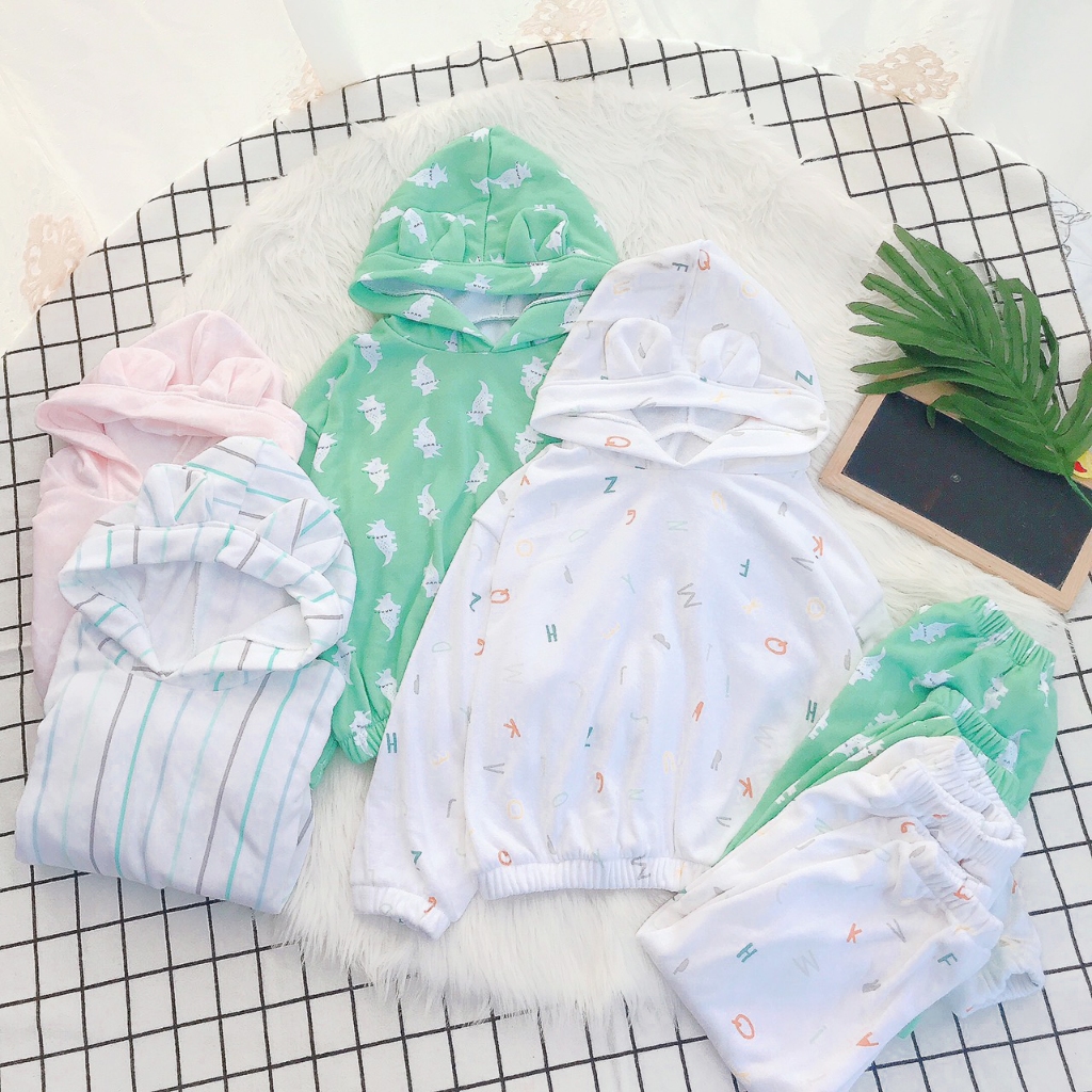 Bộ quần áo cho bé thu đông Medokids siêu dễ thương chất bông cực đẹp cho bé trai, bé gái từ 9-22kg