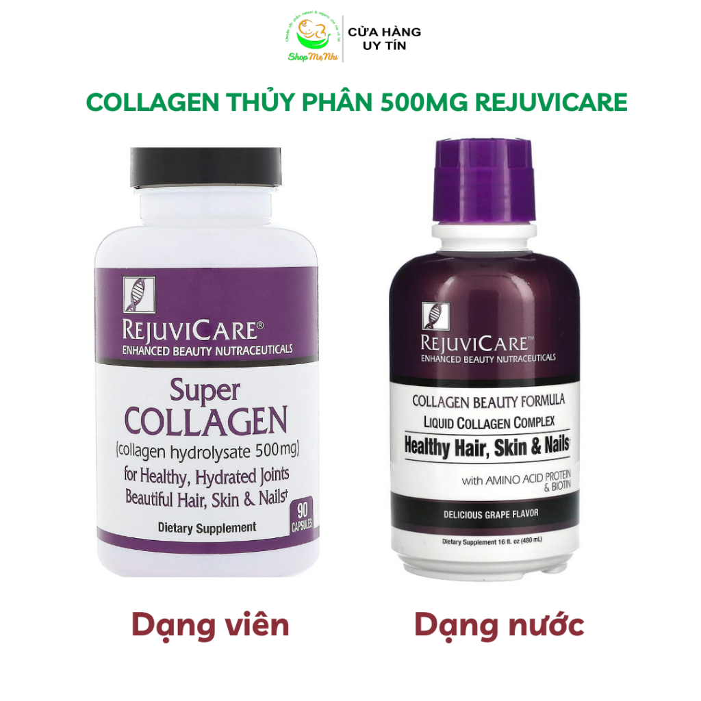 Collagen tươi dạng nước đẹp da, móng, tóc RejuviCare Collagen Beauty Formula Liquid 480ml.