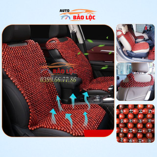 Lót ghế ô tô hạt gỗ nhãn, lót ghế hạt gỗ 100% tự nhiên cao cấp