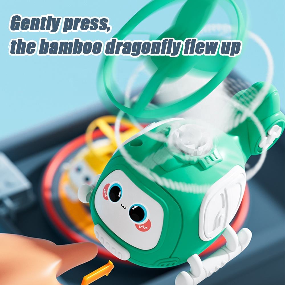 Máy bay trưc thăng chong chóng chuồn chuồn ngộ nghĩnh cho bé - Đồ chơi va chạm bật cánh quạt bay