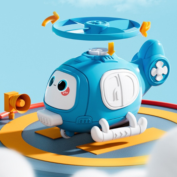 Máy bay trưc thăng chong chóng chuồn chuồn ngộ nghĩnh cho bé - Đồ chơi va chạm bật cánh quạt bay