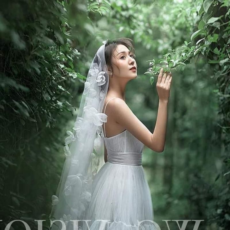 Lúp cài tóc kết voan hoa xinh