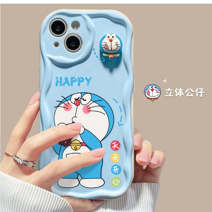 Ốp lưng TPU mềm Sóng Nổi Đô Rê Mon Iu Đời Gắn Charm Cho Iphone 6s/6splus/7/7plus/8/8plus/x/11/12/13/14/max/promax xx54