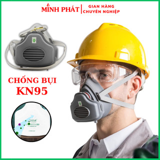 Mặt Nạ Chống Bụi Sơn Nước Minh Phát 3200, Mặt Nạ Phun Thuốc Trừ Sâu,Phun Sơn,Chống Khói Bụi