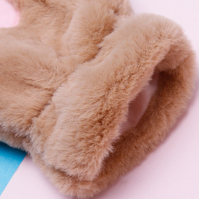 Găng tay len nữ bao tay vải nữ lót nhung lông cừu giữ ấm mùa đông thời trang cao cấp