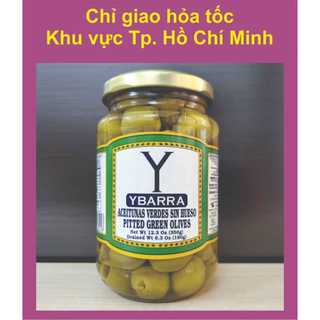 Ybarra - lọ manzanilla 350g - trái ô liu xanh tách hạt / tbn / pitted green olives