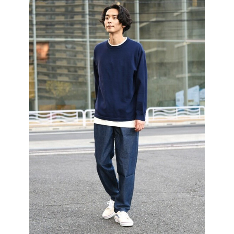 Áo sweater nam layer thu đông xuất Nhật