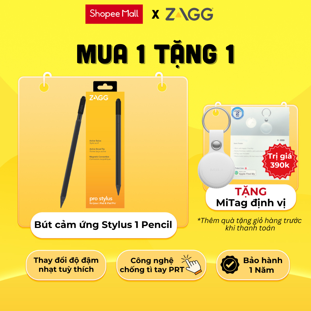 Bút cảm ứng ZAGG-Pro Stylus Pencil