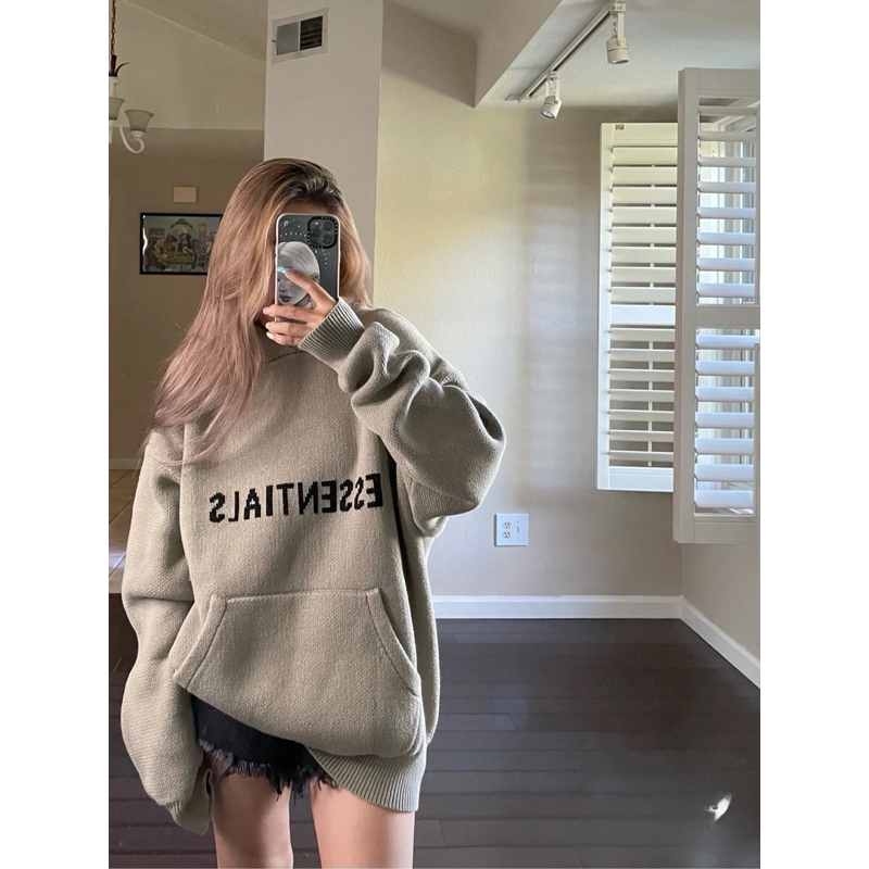 Áo hoodie len Essentials