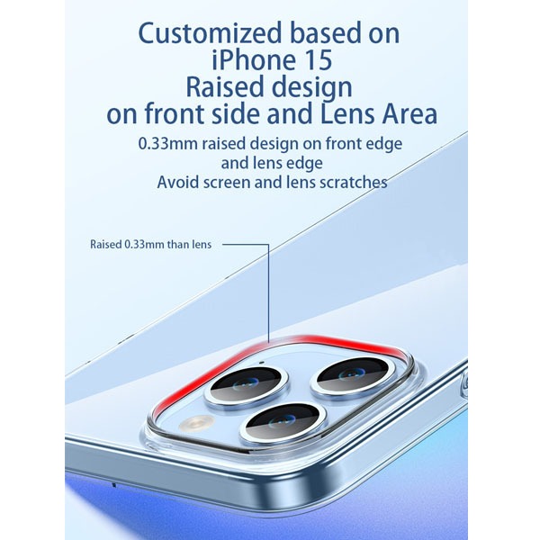 ỐP LƯNG TRONG SUỐT SILICON TPU I_PHONE 15 PRO MAX MIPOW SOFT TRANSPARENT CASE – ST15D-CR